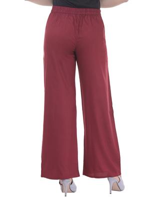 Pleated front elasticated back palazzo - 15805460 - Standard Image - 3