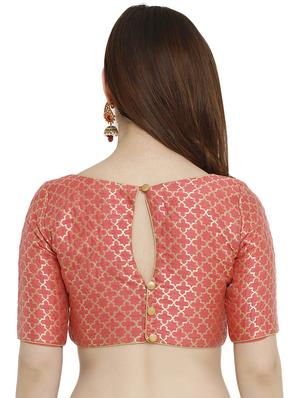 Self-design brocade blouse - 15805810 - Standard Image - 3