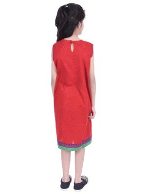 red cotton frock - 15806389 - Standard Image - 3