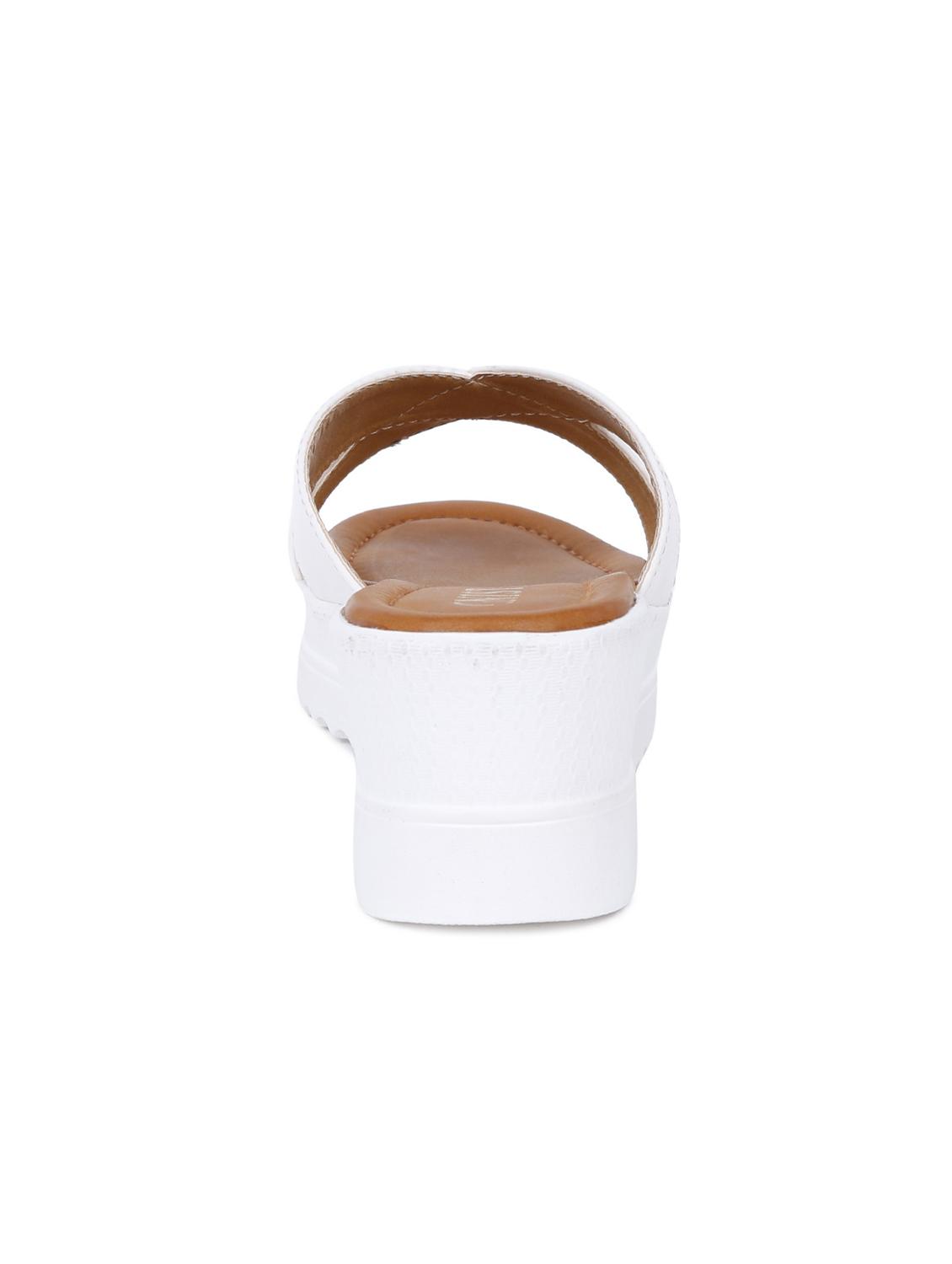 white slip on wedges - 15806699 - Zoom Image - 3