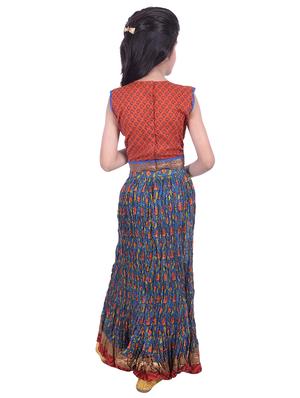 red cotton lehnga choli - 15806831 - Standard Image - 3