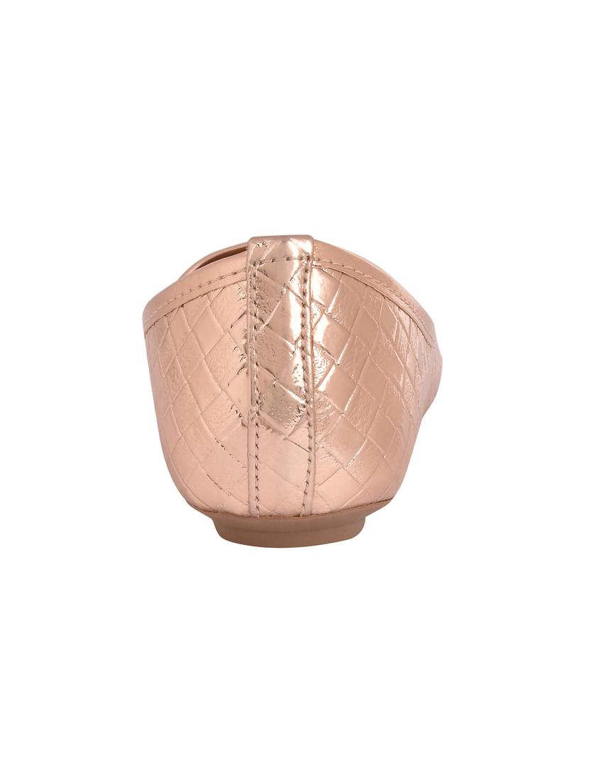 gold slip on ballerinas - 15810593 - Zoom Image - 3