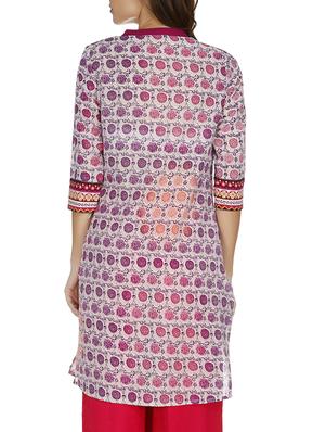 floral printed straight kurta - 15810632 - Standard Image - 3