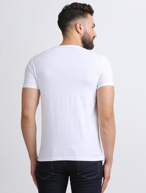white printed t-shirt - 15811053 - Standard Image - 3