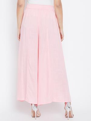mid waist flared palazzo - 15811525 - Standard Image - 3