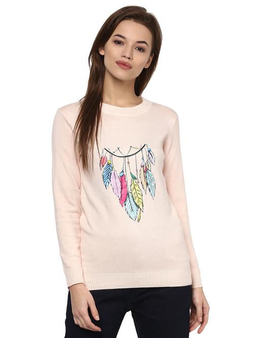 feather graphic print top - 15811711 - Very Small Image - 1