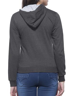 Lava grey hooded sweatshirt - 15812636 - Standard Image - 3