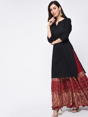 foil printed flared palazzo - 15812915 - Standard Image - 3