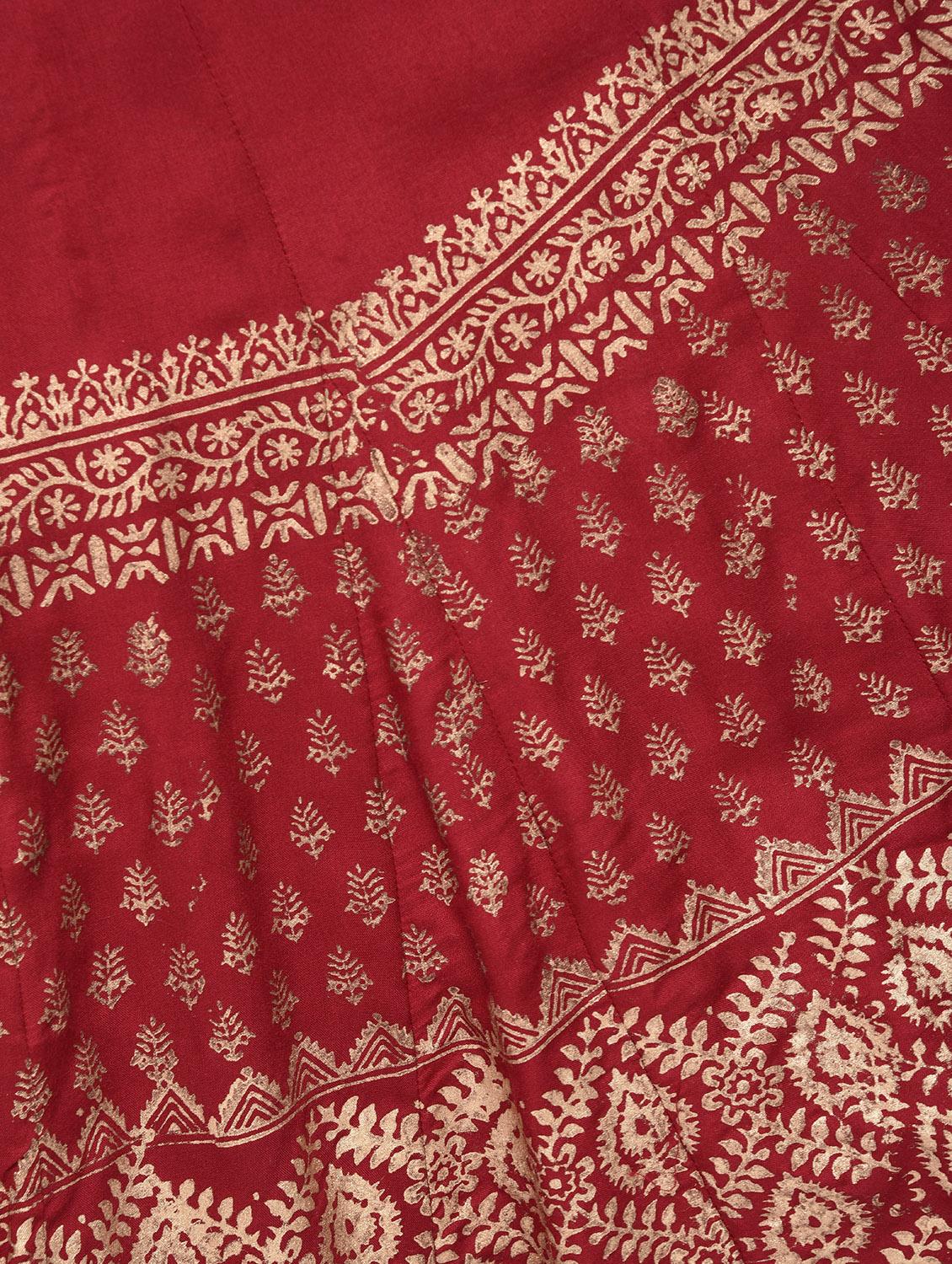 foil printed flared palazzo - 15812915 - Zoom Image - 6