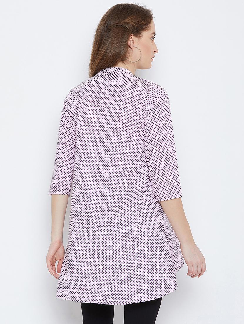 piping detail high low tunic - 15814355 - Zoom Image - 3