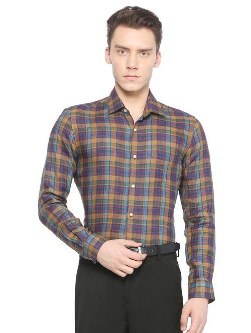 multicolor checkered casual shirt - 15814535 - Standard Image - 1