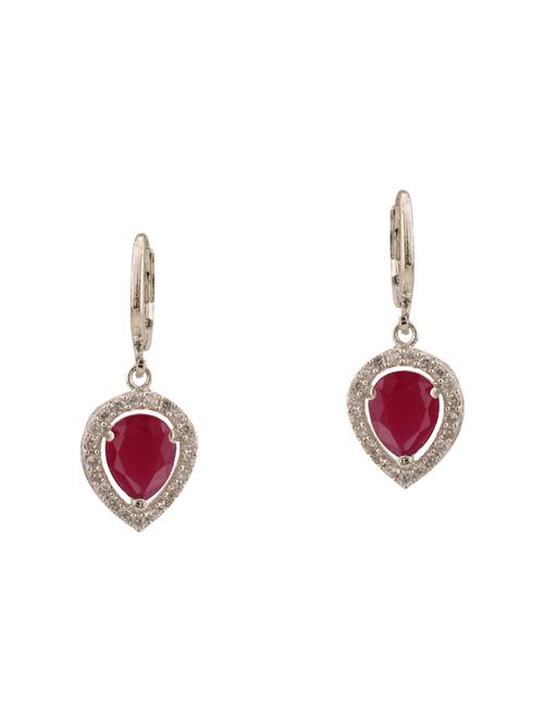 red metal drop earring - 15814715 - Very Small Image - 1