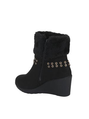 black ankle zipper boots - 15814816 - Standard Image - 3