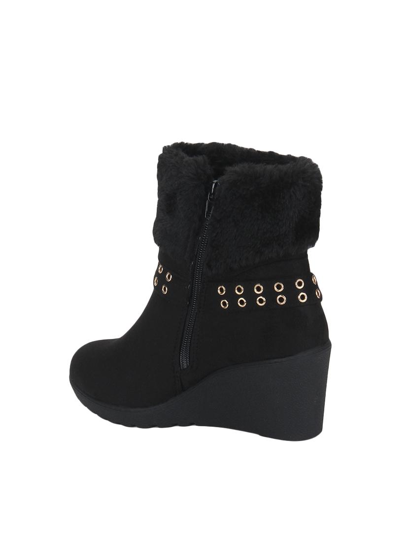 black ankle zipper boots - 15814816 - Zoom Image - 3