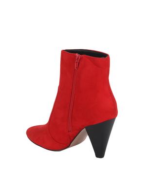 red ankle zipper boots - 15814821 - Standard Image - 3