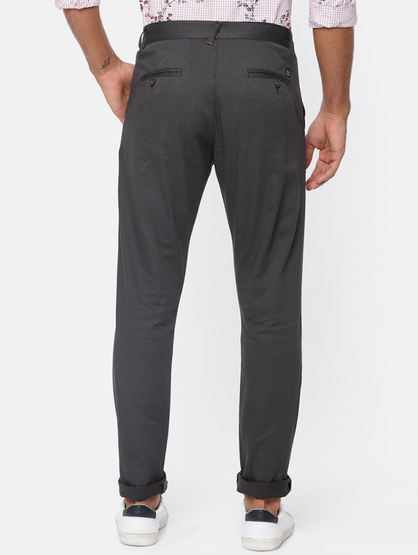 grey cotton chinos casual trousers - 15815355 - Zoom Image - 3