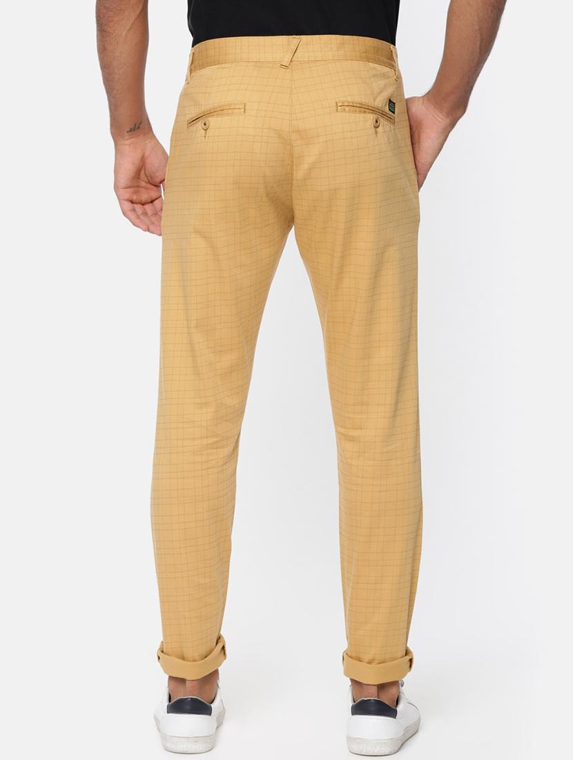 brown cotton chinos casual trousers - 15815358 - Zoom Image - 3
