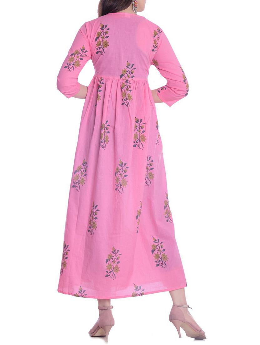 floral printed flared kurta - 15815615 - Zoom Image - 3
