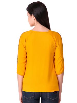 Tassel tie neck embroidered top - 15816376 - Standard Image - 3