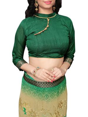 printed cotton silk saree with blouse - 15817080 - Standard Image - 3