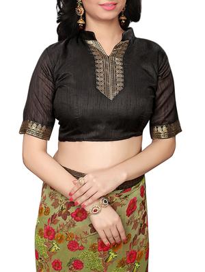 printed cotton silk saree with blouse - 15817086 - Standard Image - 3