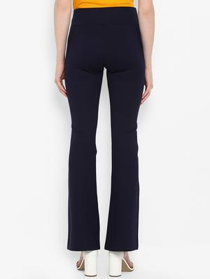 navy flared hem jeggings - 15817370 - Standard Image - 3