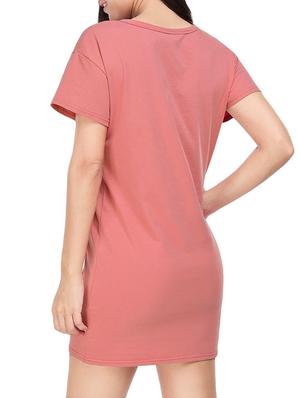 ribbed detail t-shirt dress - 15817438 - Standard Image - 3