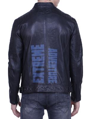 black printed biker jacket - 15817450 - Standard Image - 3
