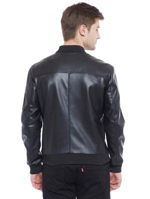 black leather biker jacket - 15817455 - Standard Image - 3