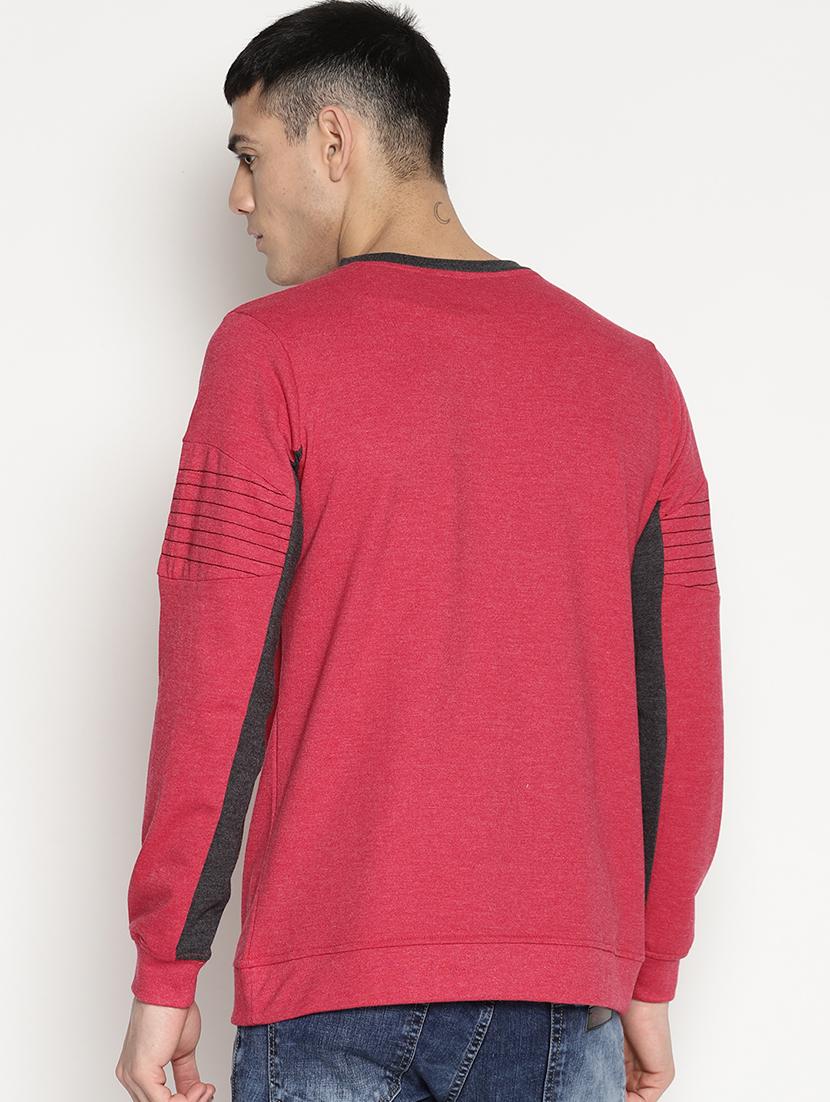 red cotton sweatshirt - 15817550 - Zoom Image - 3