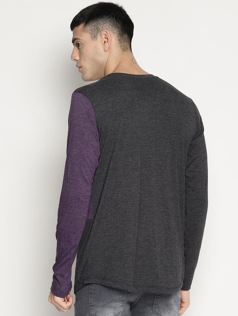 multi colored color block t-shirt - 15817581 - Zoom Image - 3