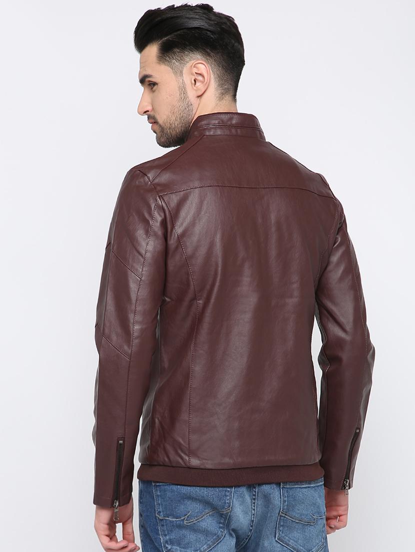 red leatherette biker jacket - 15817827 - Zoom Image - 3