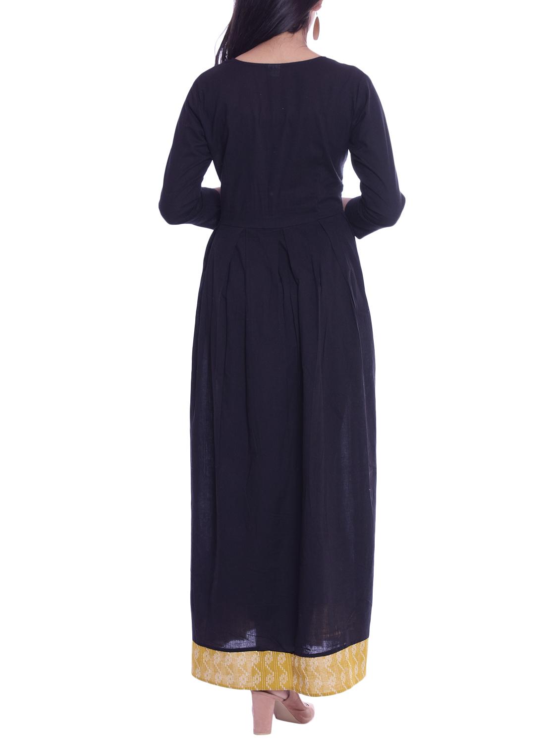 solid flared kurta - 15817835 - Zoom Image - 3