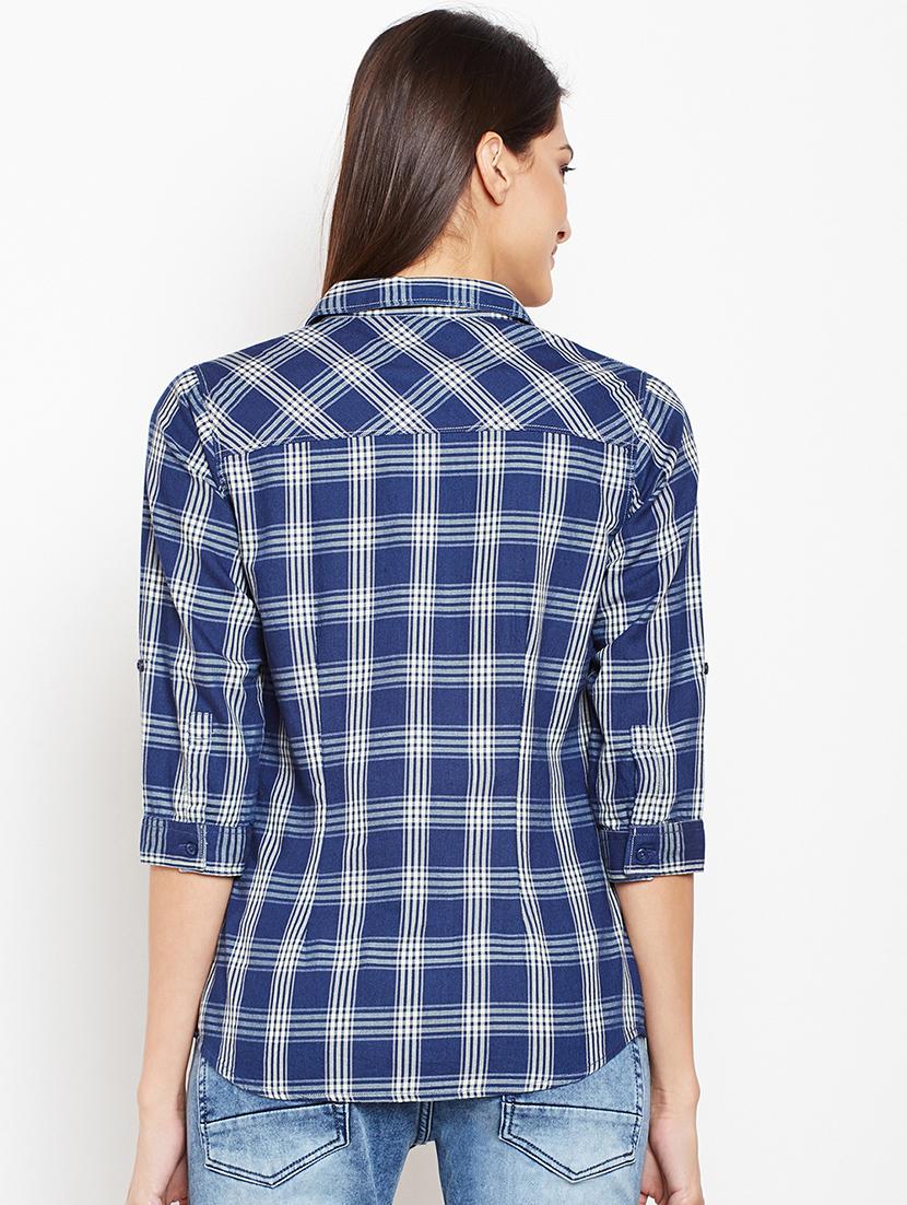 pocket patch checkered shirt - 15821461 - Zoom Image - 3