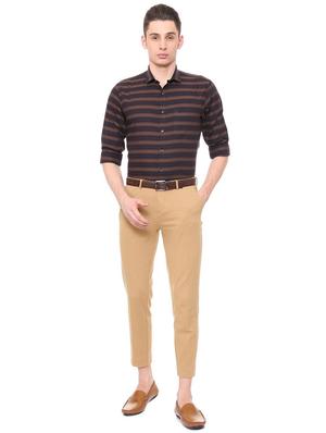 beige cotton blend chinos - 15822933 - Standard Image - 3