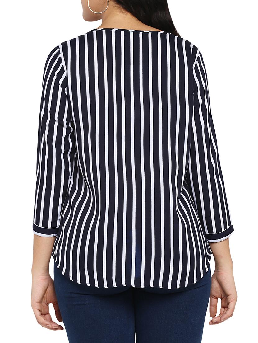 navy striped top - 15824349 - Zoom Image - 3