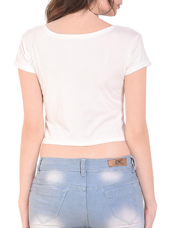 short sleeved crop top - 15824519 - Zoom Image - 3