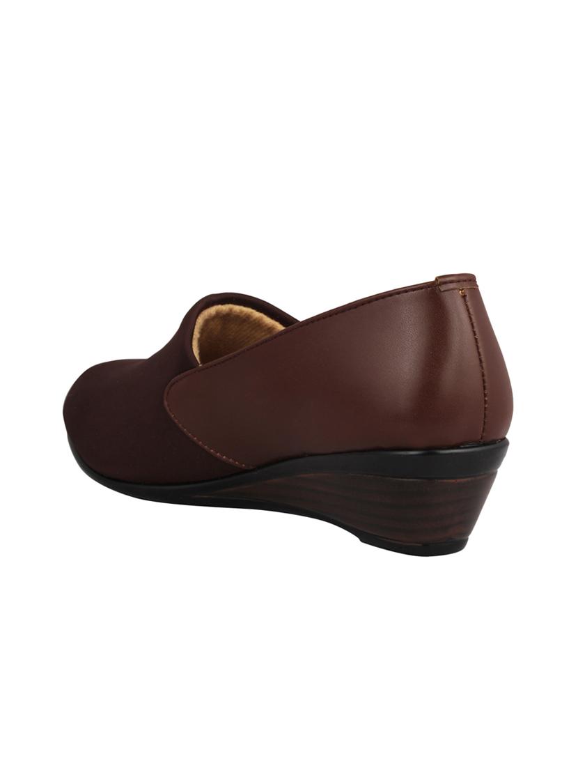 brown slip on wedges - 15824859 - Zoom Image - 3