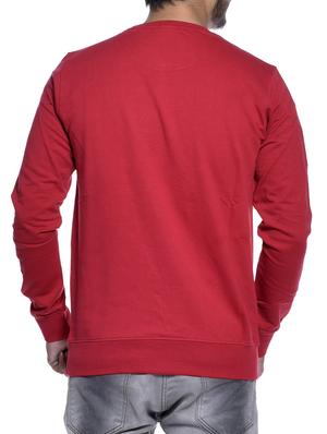 red viscose chest print sweatshirt - 15826921 - Standard Image - 3