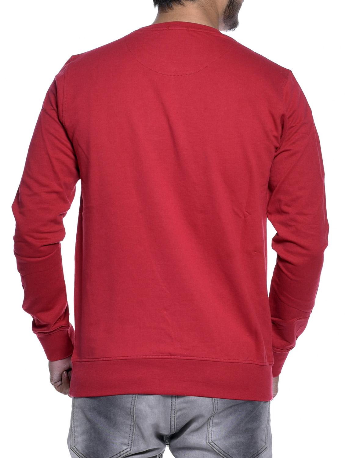 red viscose chest print sweatshirt - 15826921 - Zoom Image - 3