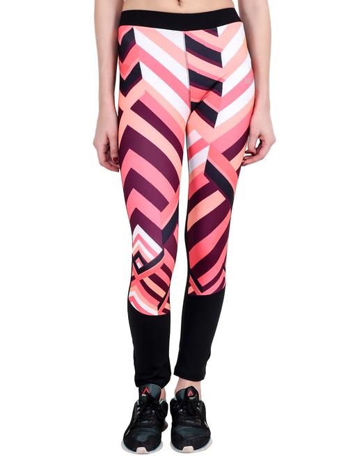 mid waist geometric track pant - 15828873 - Standard Image - 1