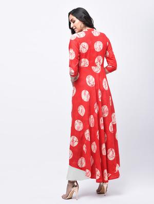 A-line polka dot kurta - 15829475 - Standard Image - 3