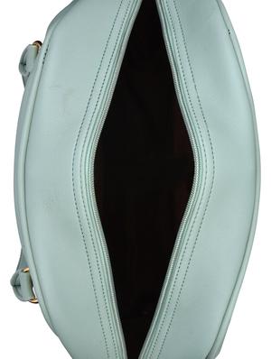 blue leatherette (pu) regular handbag - 15829690 - Standard Image - 3