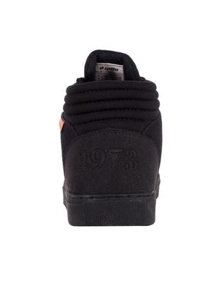 black Canvas lace up sneakers - 15830600 - Standard Image - 3