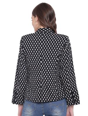 back slit polka dots blazer - 15831823 - Standard Image - 3
