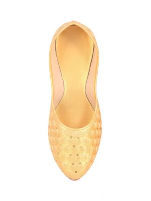 gold slip on jutis - 15832336 - Standard Image - 3