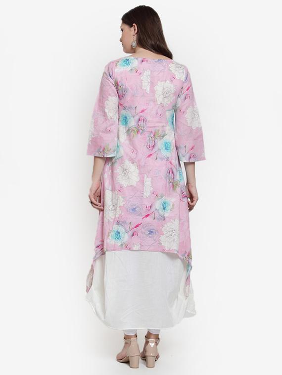 high low printed kurta - 15832343 - Zoom Image - 3