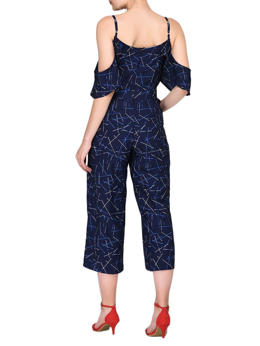 cold shoulder ruffle detail jumpsuit - 15833498 - Zoom Image - 3