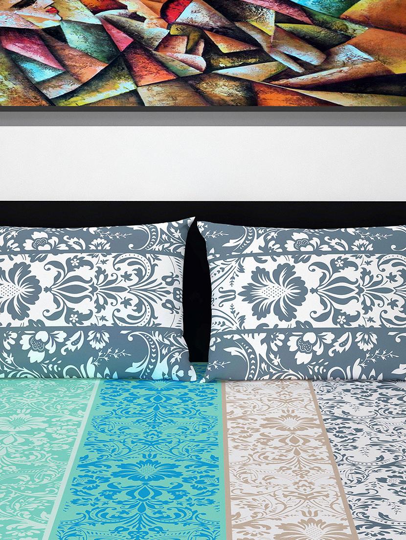 100% cotton double bedsheet with 2 pillow covers - 15834538 - Zoom Image - 3
