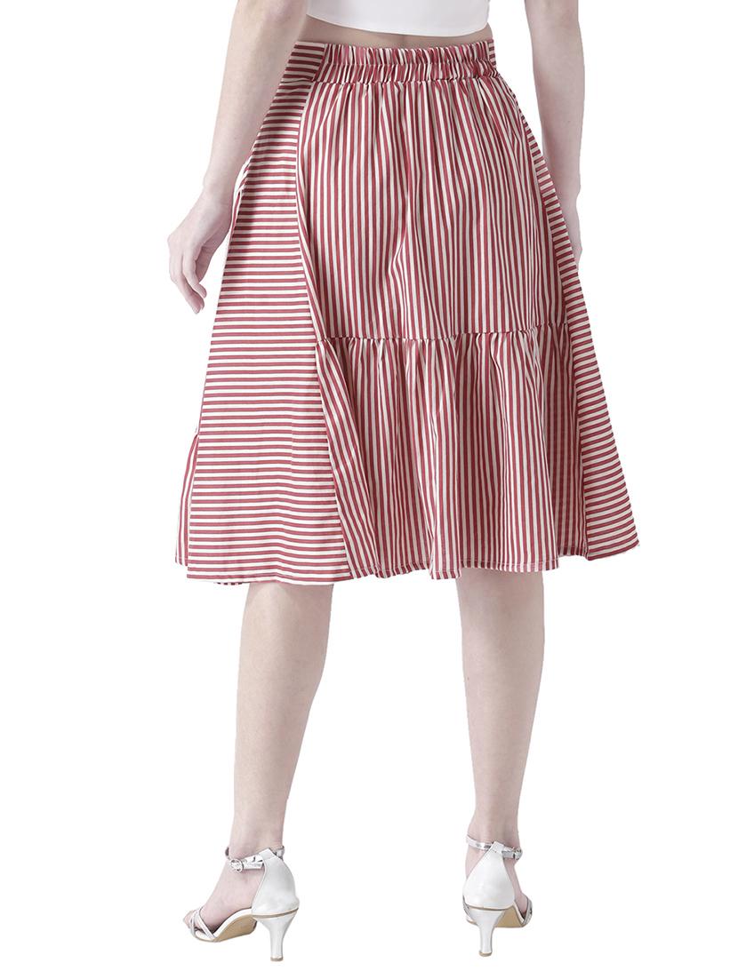 striped flared skirt - 15835232 - Zoom Image - 3